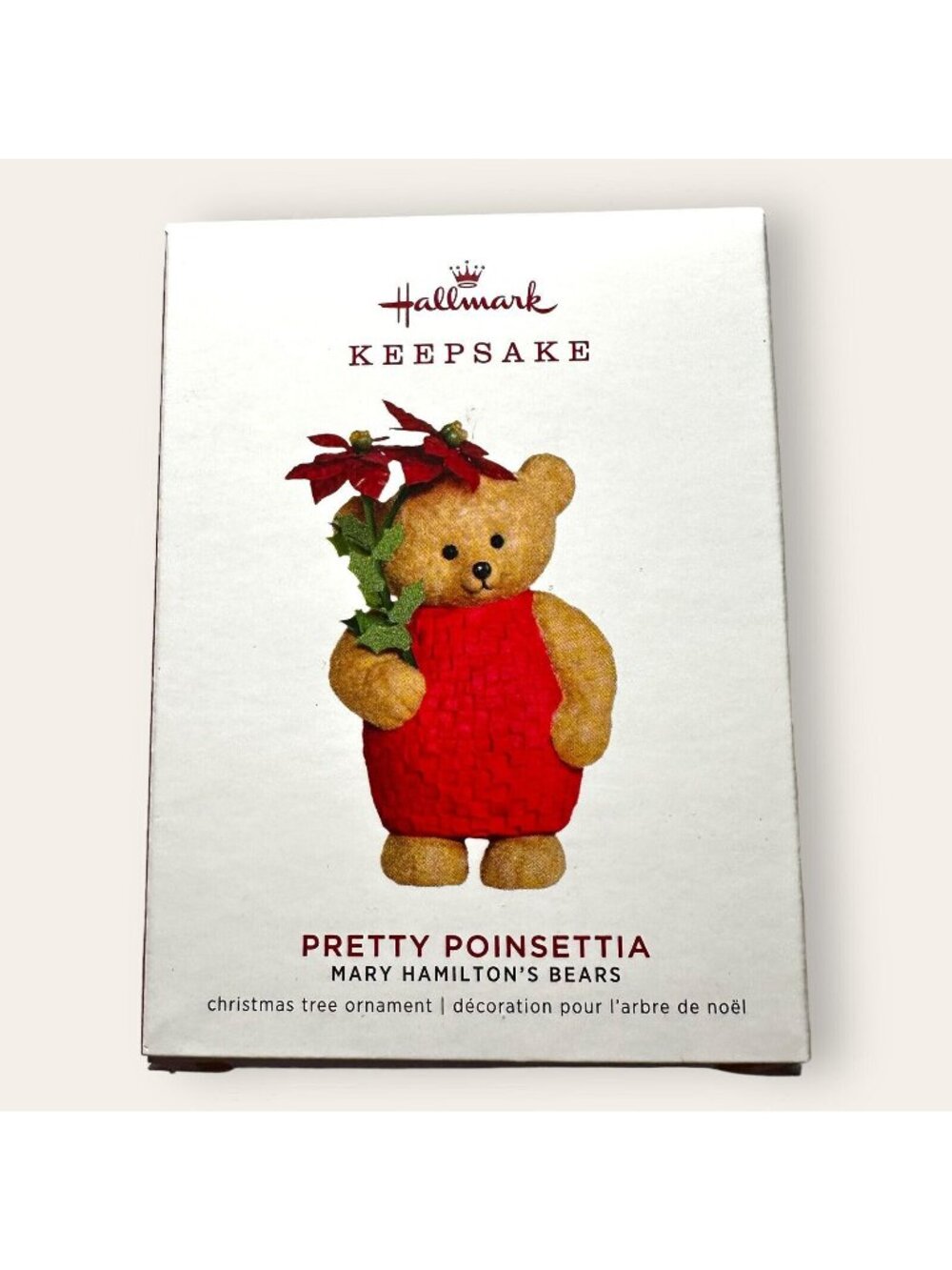 Hallmark Keepsake 2019 Pretty Poinsettia Mary Hamiltons Bears Ornament New